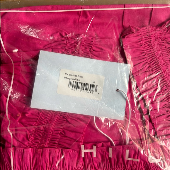 NWT Hill House Home Ellie Nap Dress in Bougainvillea Pink Women’s Sz Medium - Picture 4 of 7